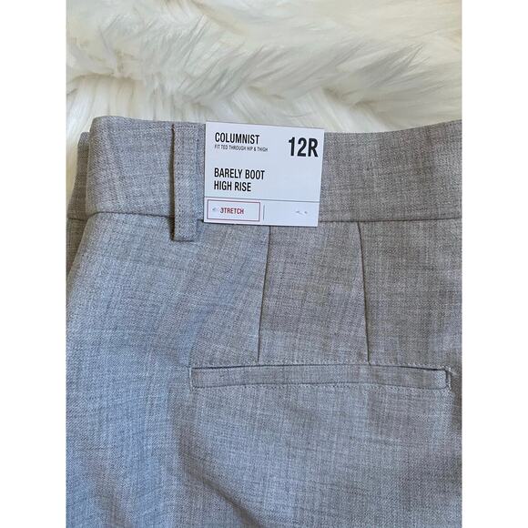 Women's Express Gray Columnish Barely Boot High Rise Dress Pants- Size 12R - Picture 4 of 4